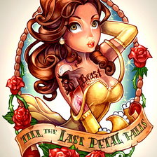 Схема вышивки «пока не упадет последний лепесток»