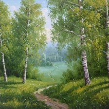 Схема вышивки «Лесная тропинка»