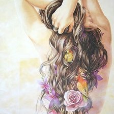 Схема вышивки «Девушка(Гамма)»