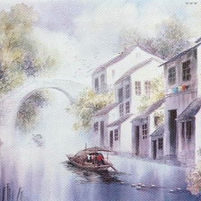 Схема вышивки «Городской пейзаж»