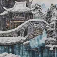 Схема вышивки «Зима»