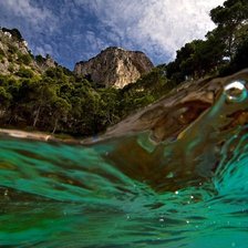 Схема вышивки «море»