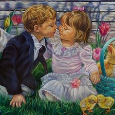 Схема вышивки «первый поцелуй»