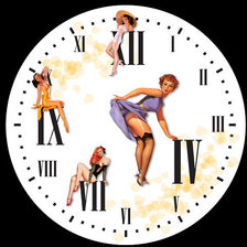 Схема вышивки «Часы»