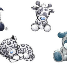 Схема вышивки «зверята 2»