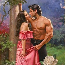 Схема вышивки «Он и Она»