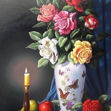 Схема вышивки «букет роз»