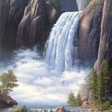 Схема вышивки «водопад»