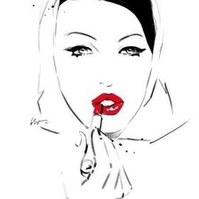 Схема вышивки «девушка»