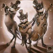 Схема вышивки «трио "Бродяги" (НС)»