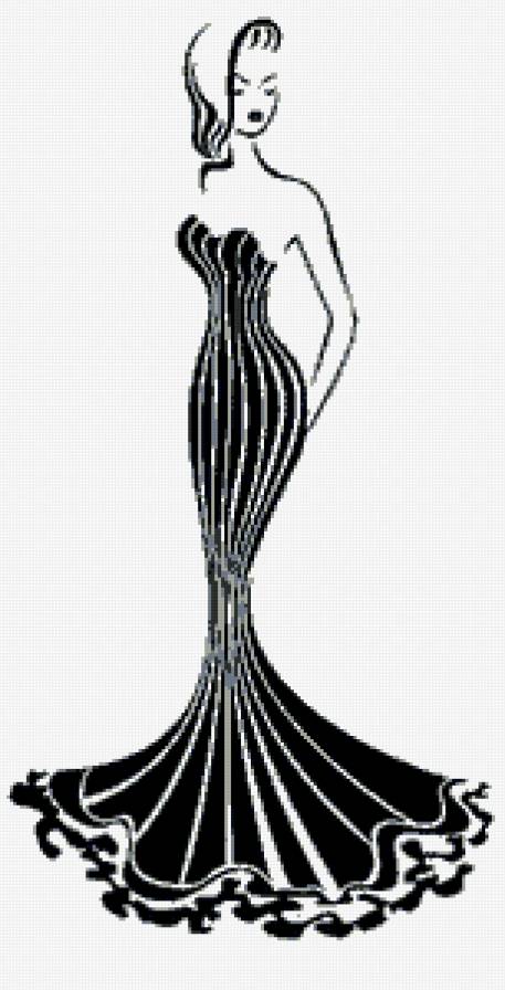 Силуэт - силуэт, монохром - предпросмотр