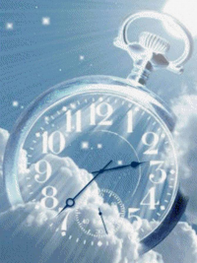 Облочные часы - время, часы, небо, облако - предпросмотр