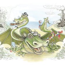 Схема вышивки «Змей горыныч»