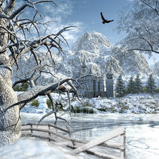 Схема вышивки «Серия "Пейзажи"»