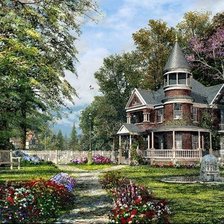 Схема вышивки «Серия "Пейзажи"»