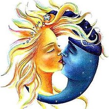 Схема вышивки «Солнце и луна»