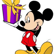 Схема вышивки «Микки Мауз»