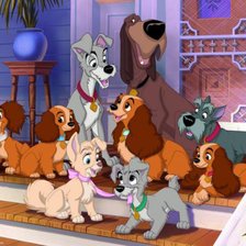 Схема вышивки «Собаки»