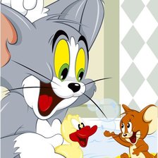 Схема вышивки «Том и Джерри»