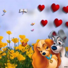 Схема вышивки «Собаки»