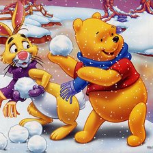 Схема вышивки «Винни Пух и все, все, все»
