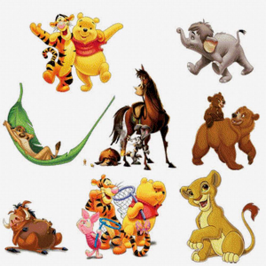 Мультяшки - животные, из детства - предпросмотр