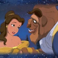 Схема вышивки «Красавица и Чудовище»