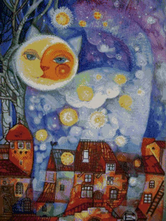 лунный кот - сказка, кот, лунный кот - предпросмотр