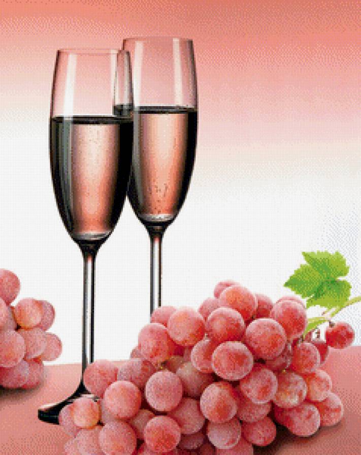 натюрморт с виноградом - предпросмотр