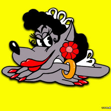 Схема вышивки «Волчица»