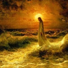 Схема вышивки «идущий по воде»