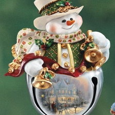 Схема вышивки «снеговик 3»