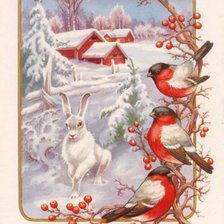 Схема вышивки «зима»