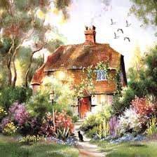 Схема вышивки «домик»