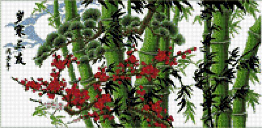 восточные мотивы - растения - предпросмотр