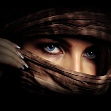 Схема вышивки «Глаза»