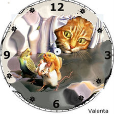 Схема вышивки «Часы»