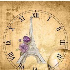 Схема вышивки «Часы»