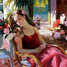 Схема вышивки «Серия "Она"»