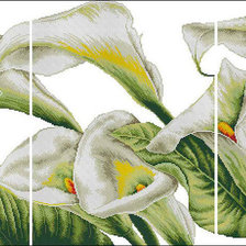 Схема вышивки «каллы»