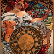 Схема вышивки «Часы»