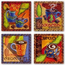 Схема вышивки «яркие чашки»