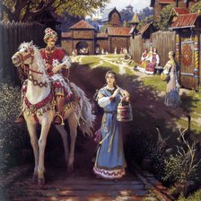 Схема вышивки «встреча»