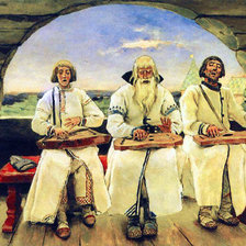 Схема вышивки «Гусляры»