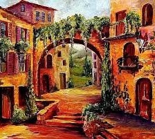 Схема вышивки «италия»