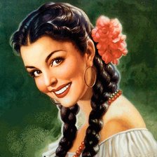 Схема вышивки «красавица»