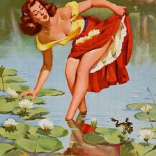 Схема вышивки «девушка»