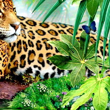 Схема вышивки «дикая семья часть 2»