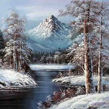 Схема вышивки «пейзаж»