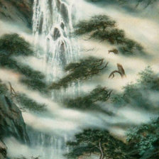 Схема вышивки «Водопад»